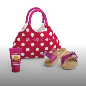 New In Box -American Girl  Truly Me Swim Tote and Gear - Retired Model